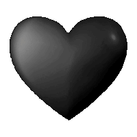 Gif animé coeur noir